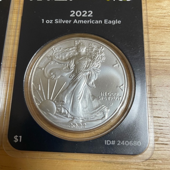 2 - 2022 One Ounce American Silver Eagle Coins - PCGS & APMEX Guaranteed - Picture 3 of 7